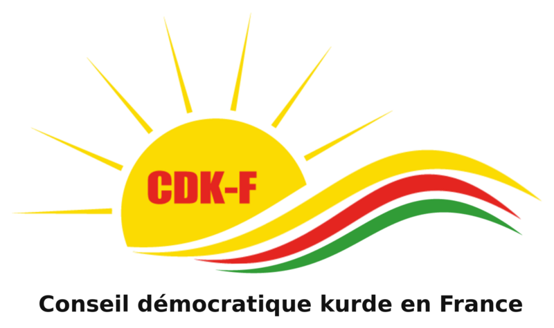 Logo du Conseil démocratique kurde en France (CDK-F)